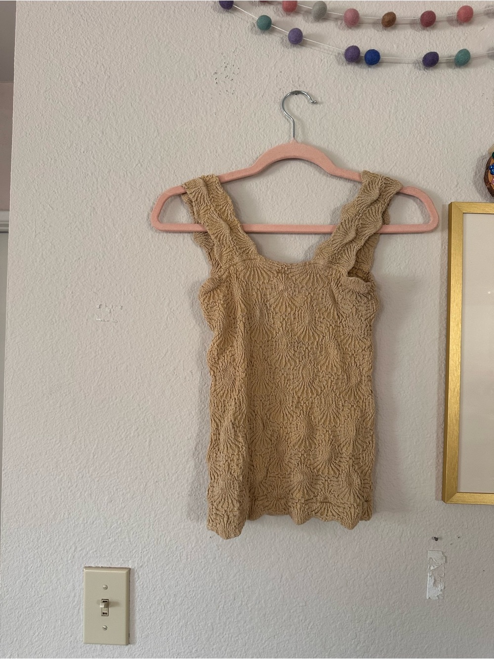 Intimately Free People M/L Yellow Tank Top